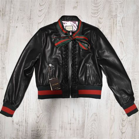 gucci women leather jacket